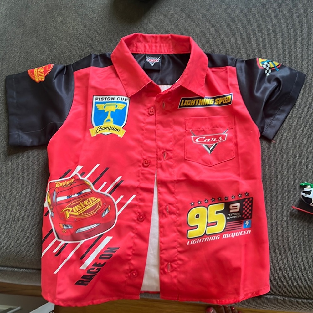 Lightening McQueen Button Down Shirt